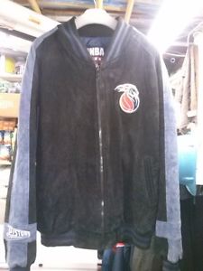 DETROIT PISTONS SUEDE LEATHER JACKET LIKE NEW 2 - 3XL