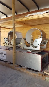Eavestroughing machine, trailer and select equipment