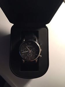 Emporio Armani Leather Watch