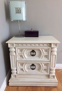 End table with two drawers