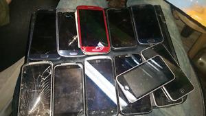 Few smartphones for parts or repair