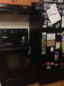 Fridge and oven....