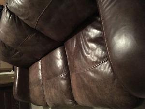 Genuine leather couch