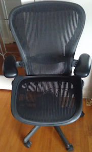 Herman Miller, Aeron chair, one B size has brand new air