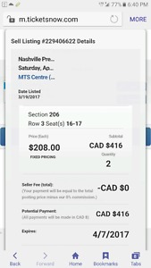 Jets Tickets April 8th Last game of the season.