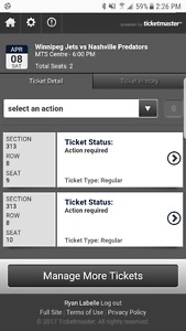 Jets tickets for sale vs nashvile April 8th