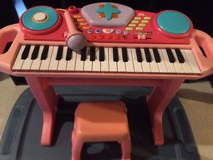 Kids Piano and Stool with Microphone