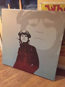 Large John Lennon Print on Canvas