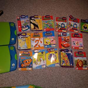 Leap pad learning system plus 16 books and cartridge