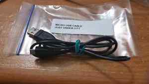 Micro USB cable just under 3ft