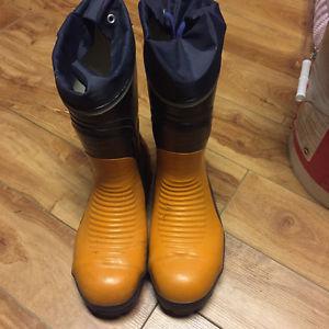 New Steel Toe Rubber Boots $40