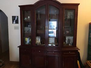 New price! Canadian made cherry wood hutch