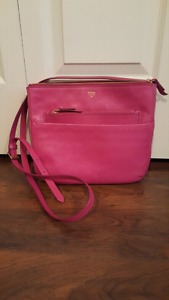 Pink Leather Fossil Purse