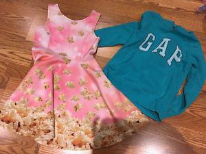 Popcorn dress (size 7/8) and Gap Hoodie (8/9)