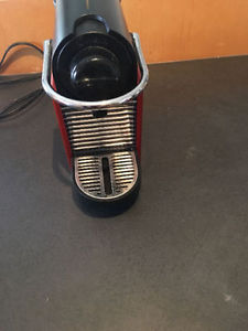 Red Nespresso Pixie- espresso machine