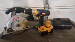 Ryobi Saw and Drill Combo for sale !