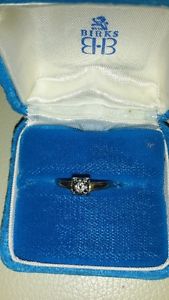 SOLITAIRE ANTIQUE DIAMOND ENGAGEMENT RING