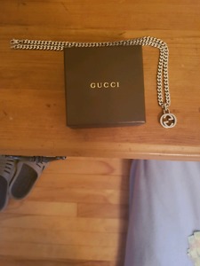 Silver gucci chain