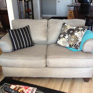 Sofa and love seat.