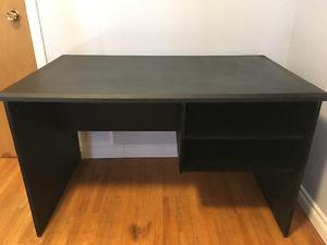 Solid wood black desk