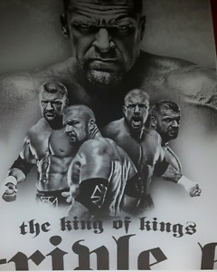 The King of kings Triple H wwe photo print