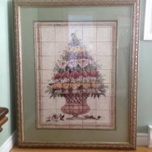Topiary Tree Picture Framed