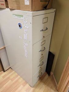 Two Metal Filing Cabinets for Sale