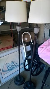 Two floor lamps for sale, $40 obo