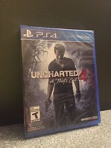 Uncharted 4 for PS4, never played, still in original plastic