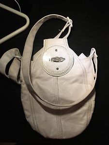 White old diesel crossbody bag