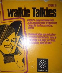 c.  WALKIE TALKIES Fanon Original Box Antique Vintage