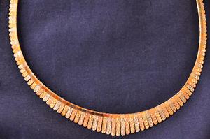 14 kt tri-gold necklace