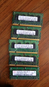 5-1gb ddr2 pc laptop memory