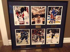 6 Framed Newfoundland NHL 8x10 Autographed Photos