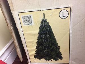 7' Christmas tree with stand,skirt,lights and ornaments