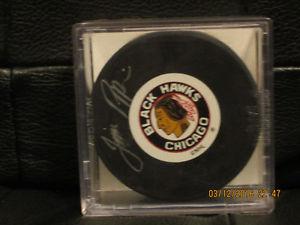 Autographed Jim Pappin Puck