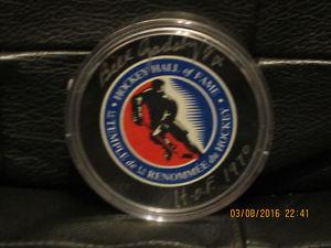 Bill Gadsby Hall of Fame autographed puck