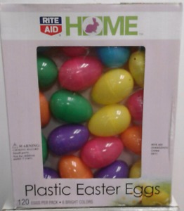 Brand New Box of Plastic Easter Eggs (120pcs)
