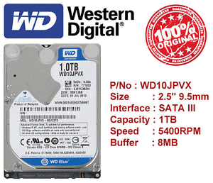 Brand New Western Digital WD Blue Series 1TB SATA 3 III