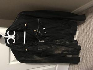 Brand New men's Rogue State leather jacket