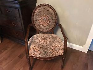 Brown accent chair