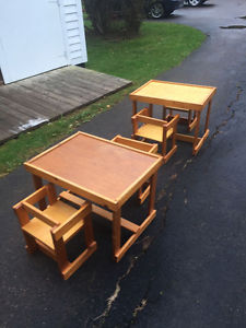 Children's tables and chairs