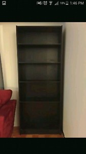 Dark brown bookcase