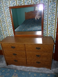 Dresser with mirror