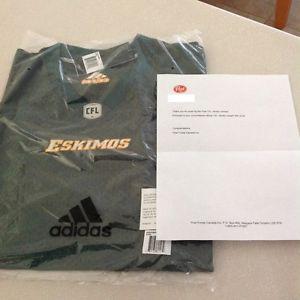 Edmonton Eskimos Adidas Jersey-L- (Post Cereal Prize)PRICE