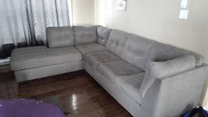 Grey sectional