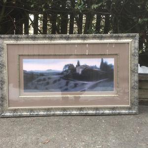 Large landscape framed print 25x43 inches