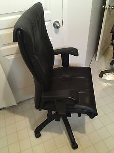 Leather ergonomic office chairs