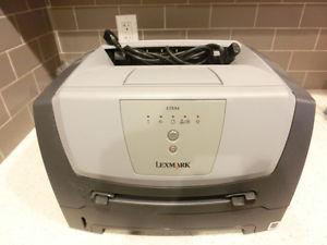 Lexmark E250d laser printer with duplexer, works great, USB