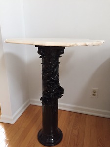 Marble top end tables